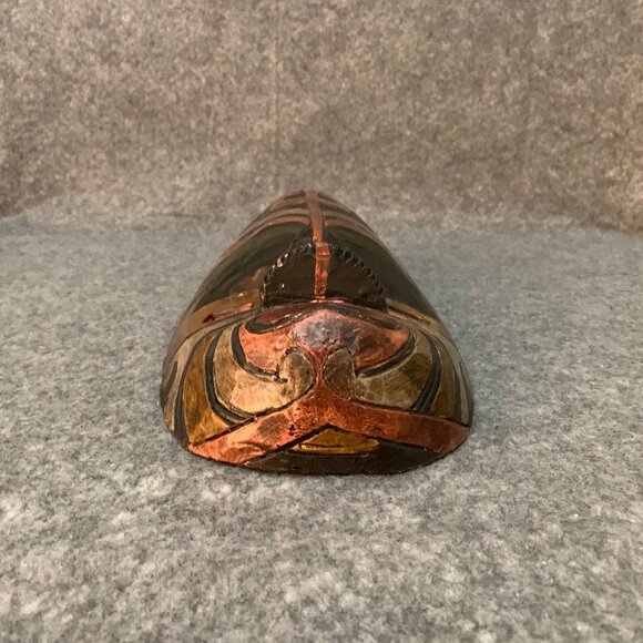 Hand Carved Wooden Mask Indonesia Balinese Sculpture Wall Hanging Art - Picture 5 of 6